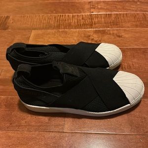 Adidas shelltoe slipons